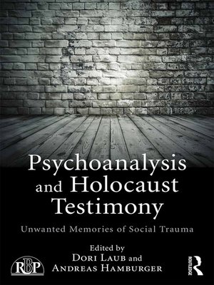 cover image of Psychoanalysis and Holocaust Testimony